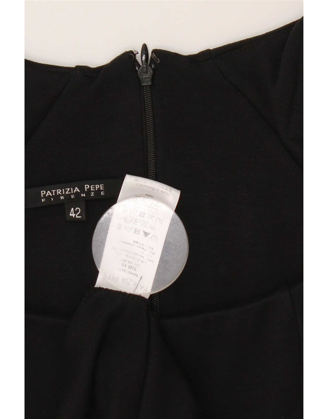 Patrizia Pepe Robe Fourreau Femme IT 42 Viscose Noir Moyen