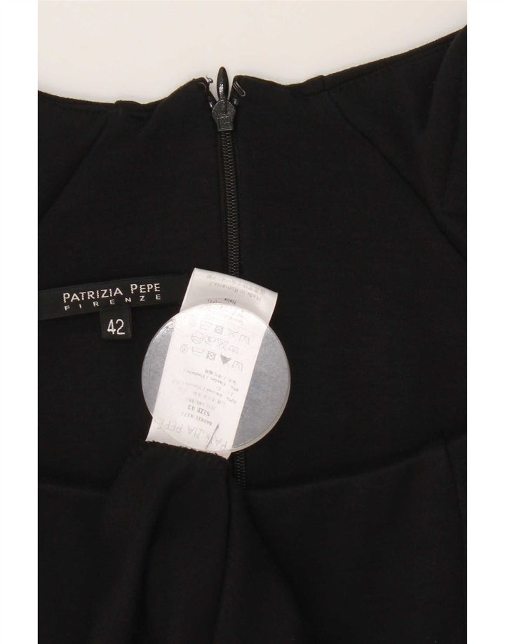 Patrizia Pepe Robe Fourreau Femme IT 42 Viscose Noir Moyen