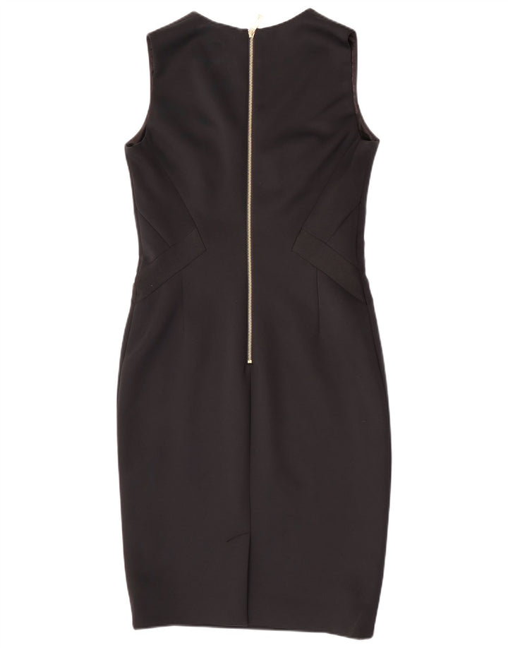 Ted Baker Robe moulante sans manches pour femme Taille 3 Polyester noir moyen