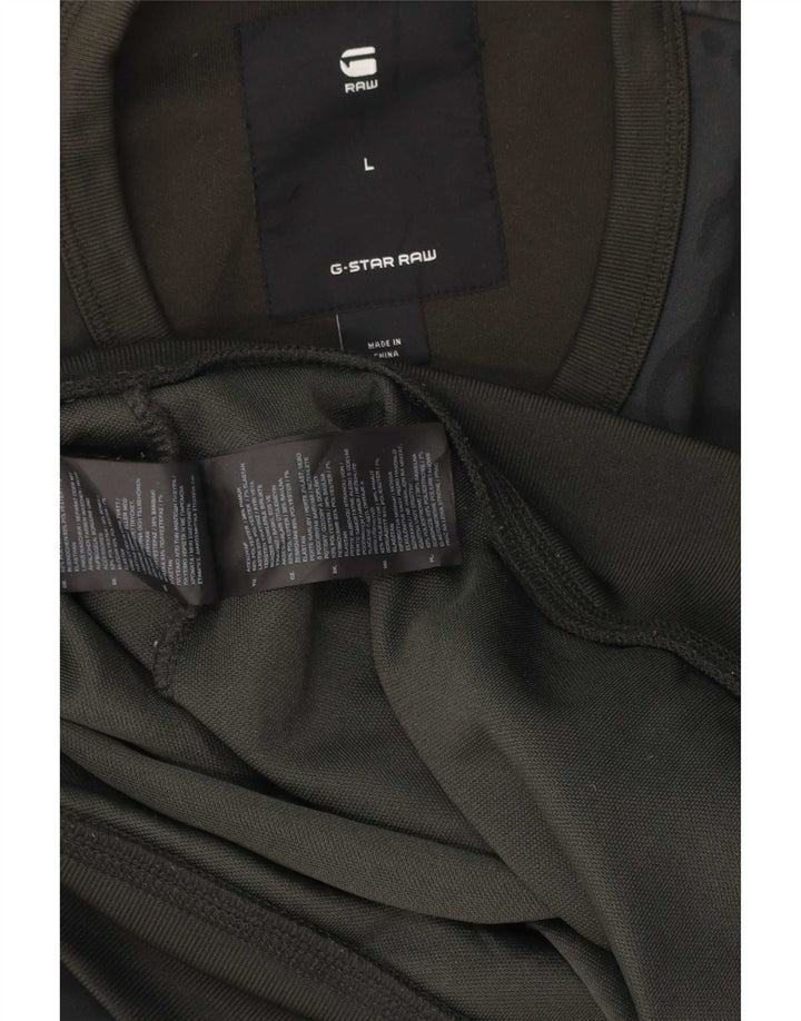 G-Star Homme Sweatshirt Jumper Large Kaki Camouflage Polyester