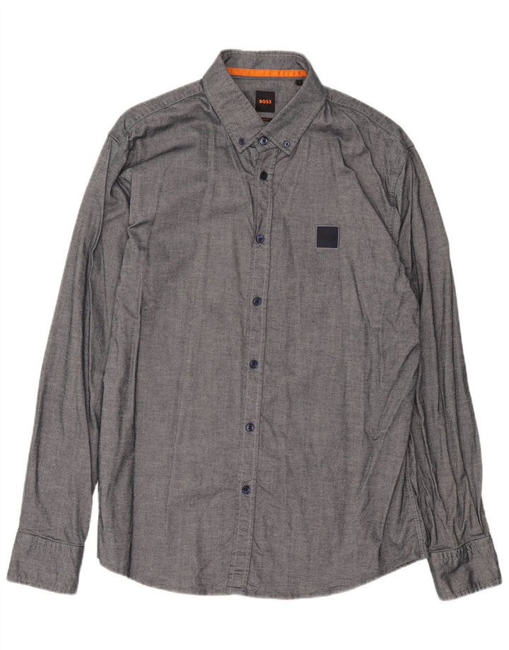 Hugo Boss Chemise Slim Fit XL Gris Coton