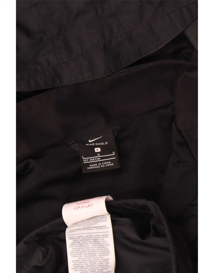 Nike Veste de pluie à capuche pour garçon 12-13 ans Large Noir Polyester
