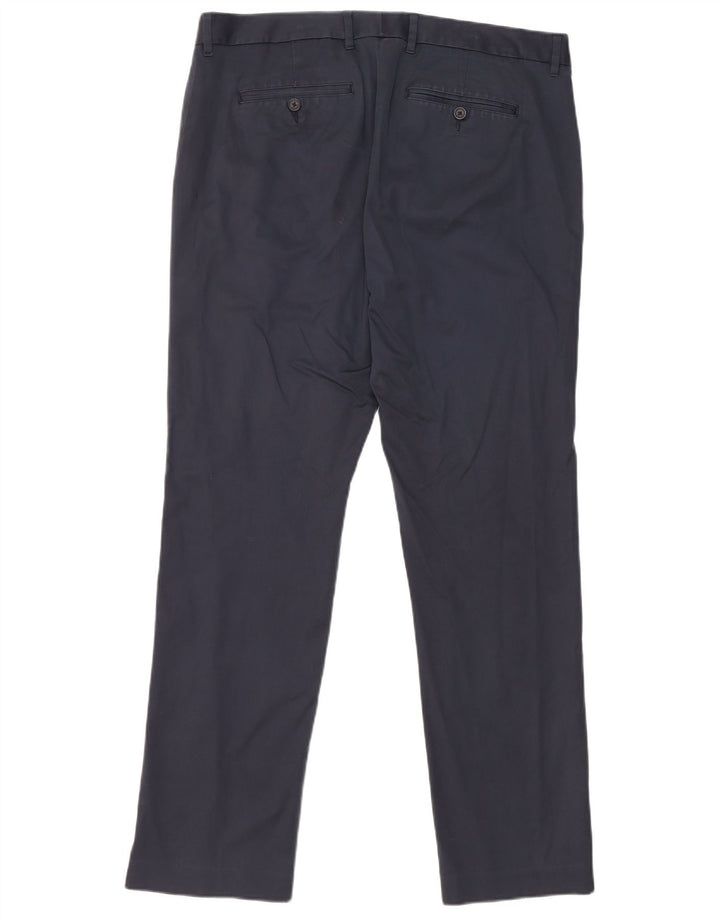 BONOBOS Pantalon Chino Droit Homme Monday W35 L32 Bleu Marine Coton