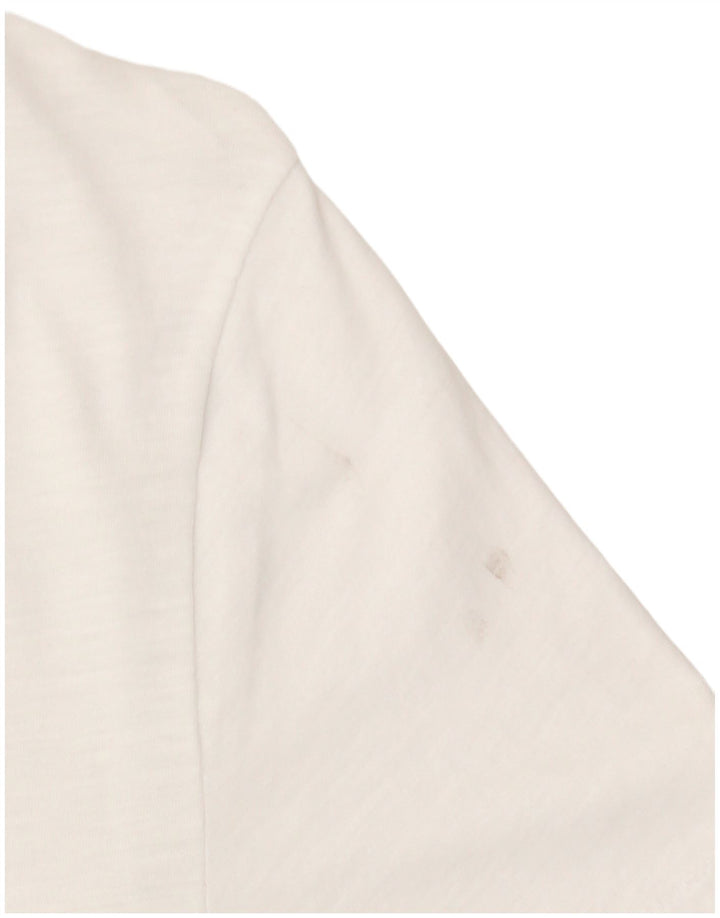 J. CREW Womens T-Shirt Top UK 12 Medium White Cotton