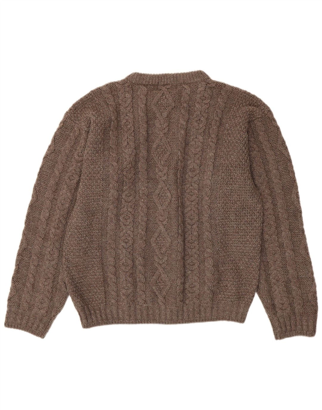 L.L.Bean Pull à col rond pour homme en laine grise