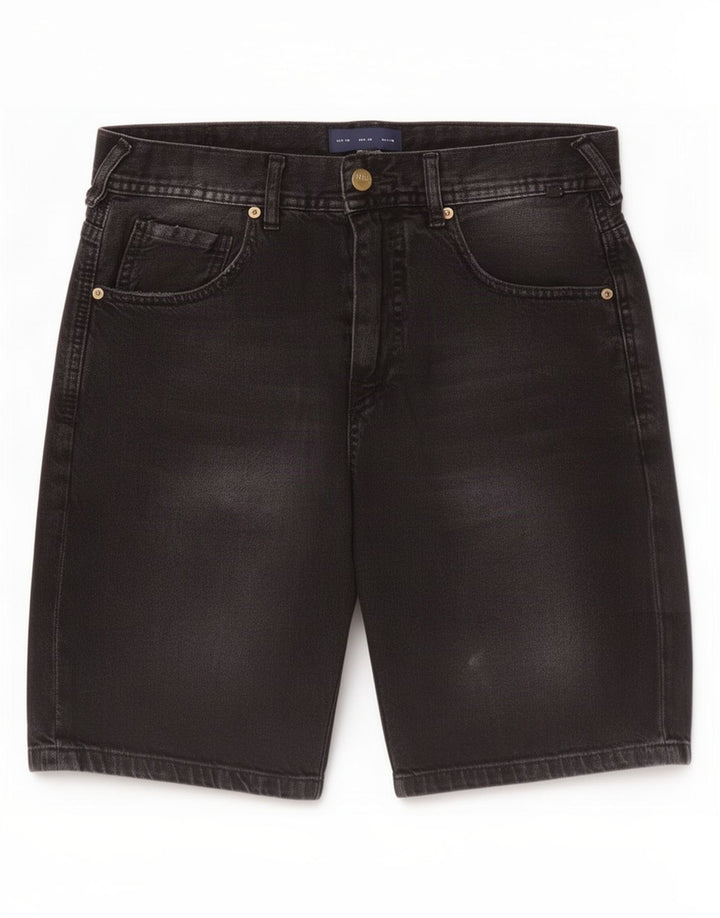 Zara Short en jean pour homme EU 38 Small W30 Coton noir