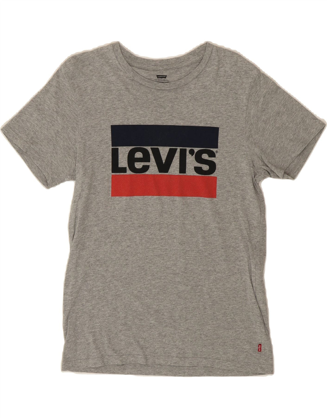 LEVI'S Mens Graphic T-Shirt Top Small Grey Cotton Vintage Levi's and Second-Hand Levi's from Messina Hembry 
