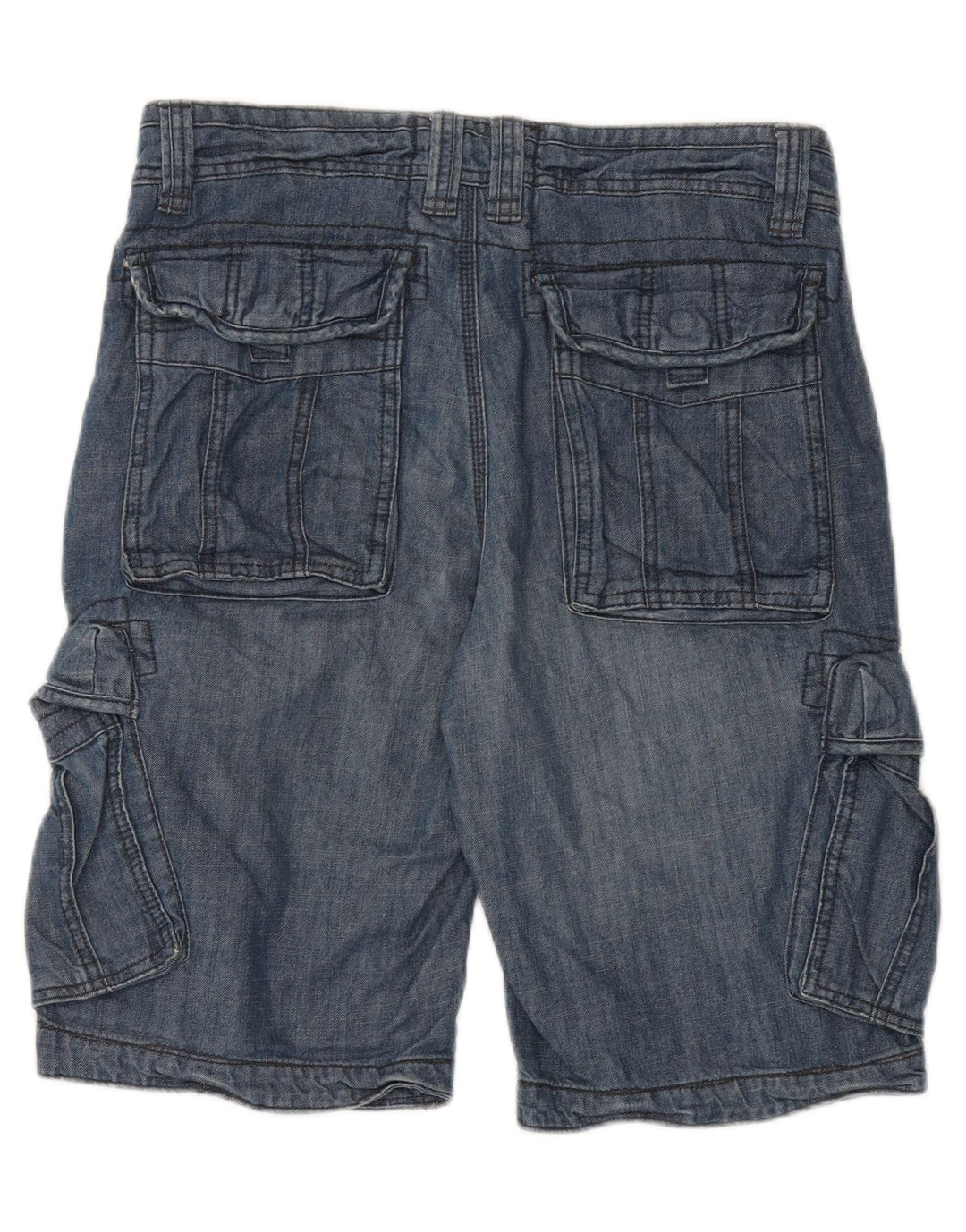 FAT FACE Short Cargo en Jean W32 Homme Bleu Moyen Coton