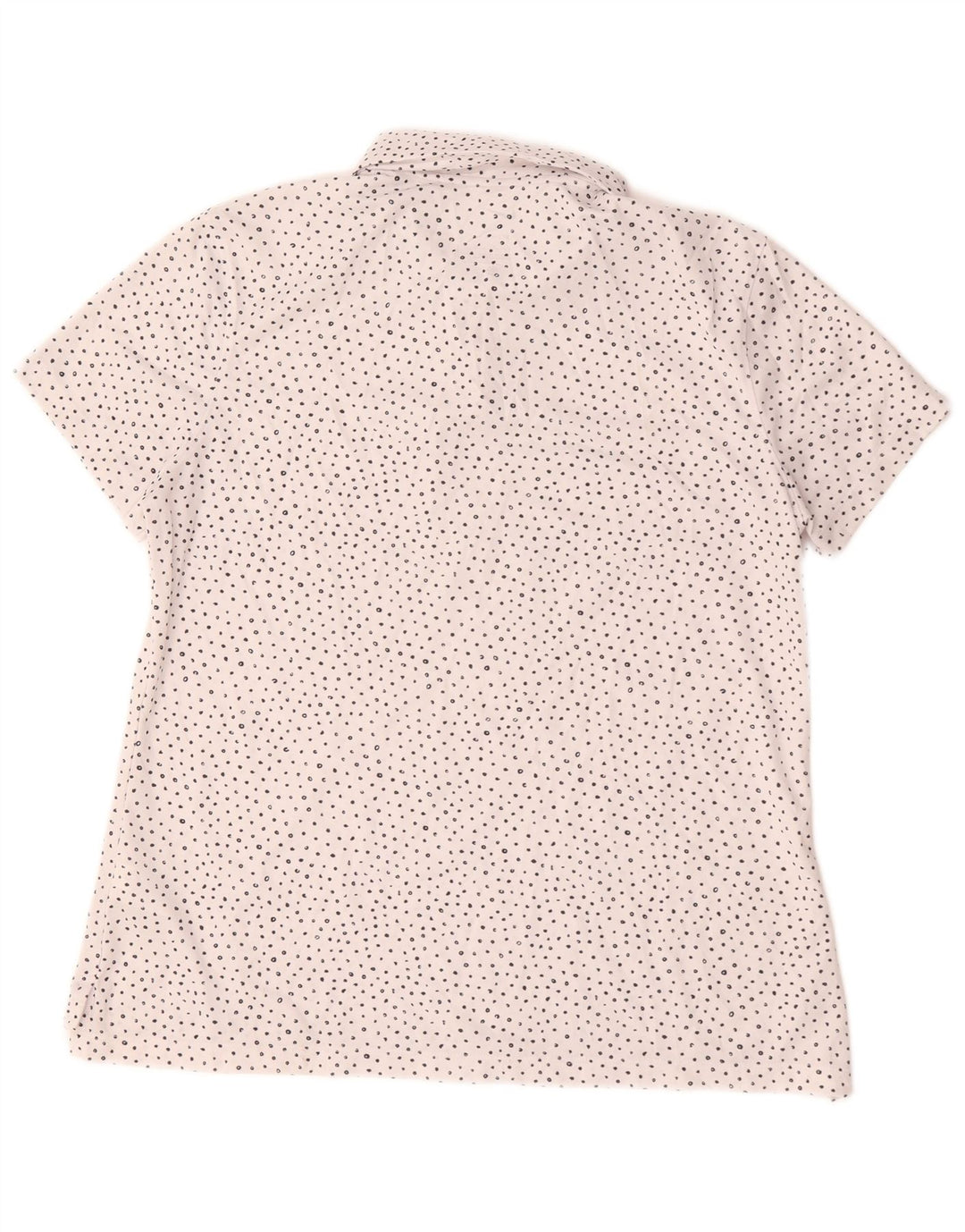 Nike Polo Dri Fit pour femme UK 16 Large Blanc à pois en polyester