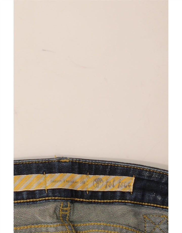Fat Face Jean droit régulier pour femme UK 12 Medium W34 L32 Bleu Coton