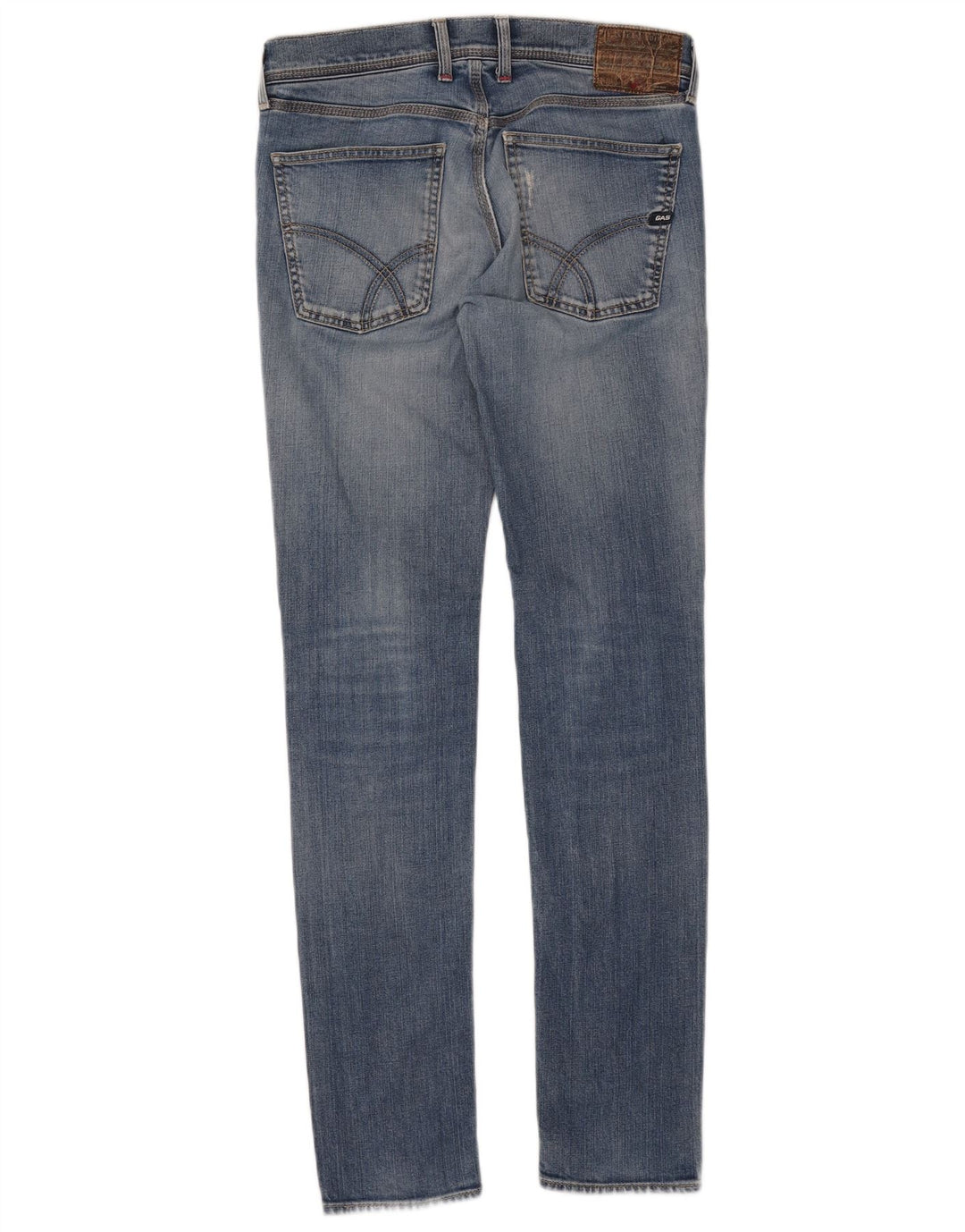 Gas Jean Slim Femme W31 L34 Bleu Coton