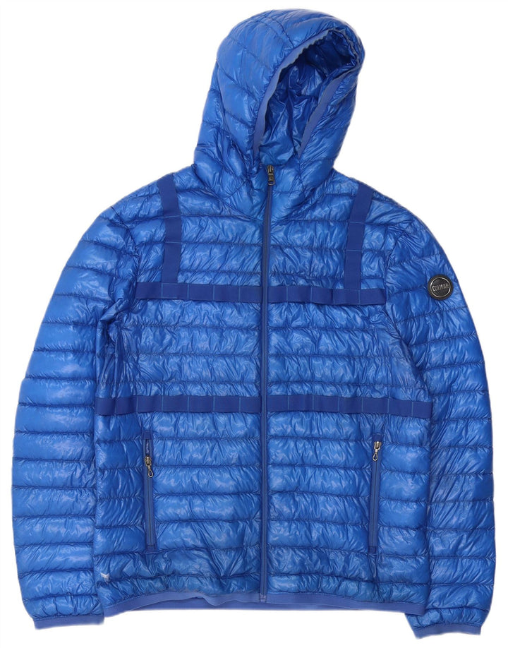 Colmar Veste matelassée à capuche IT 54 Large Bleu Polyester Homme