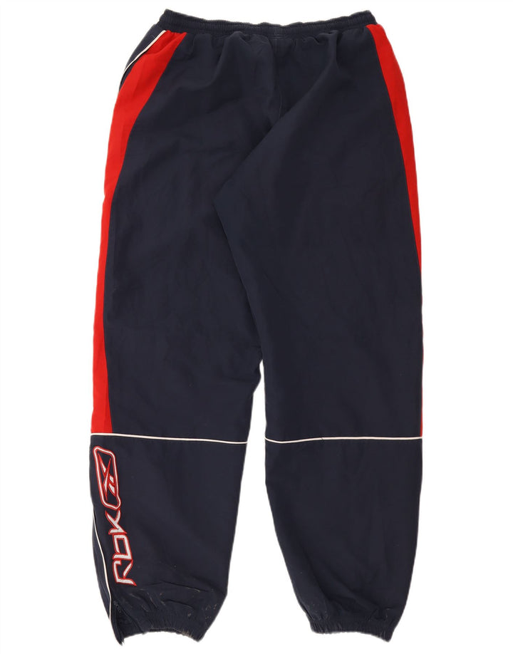 Reebok Pantalon de Survêtement Graphic Homme Bleu Marine Colorblock