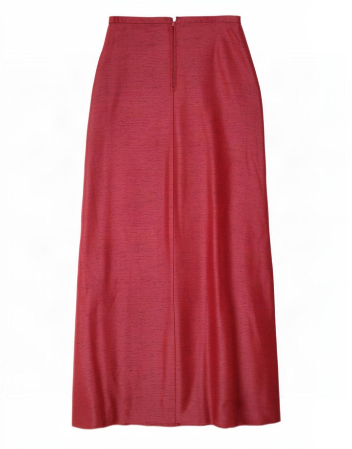 vintage Femme Maxi Jupe Moyenne W28 Rouge Moucheté