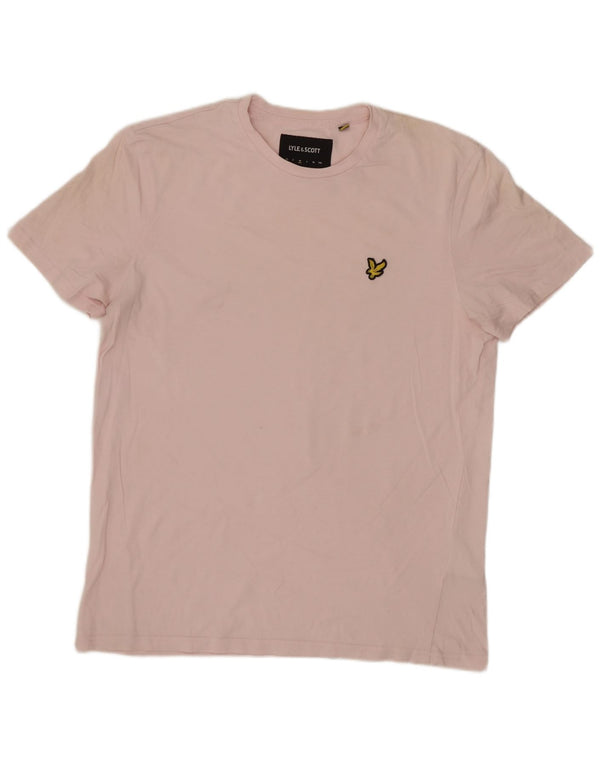 LYLE & SCOTT T-Shirt Homme Rose Moyen Coton