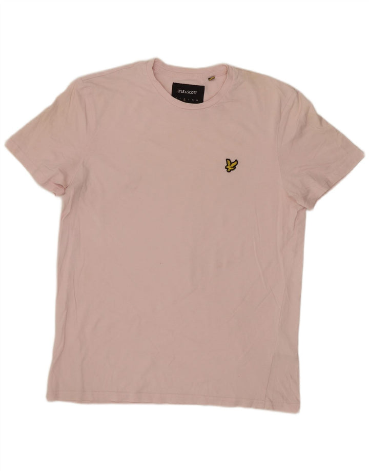 LYLE & SCOTT T-Shirt Homme Rose Moyen Coton