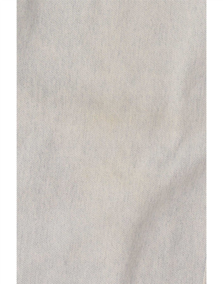 Jeans fuselés graphiques vintage pour femmes W32 L32 Bleu