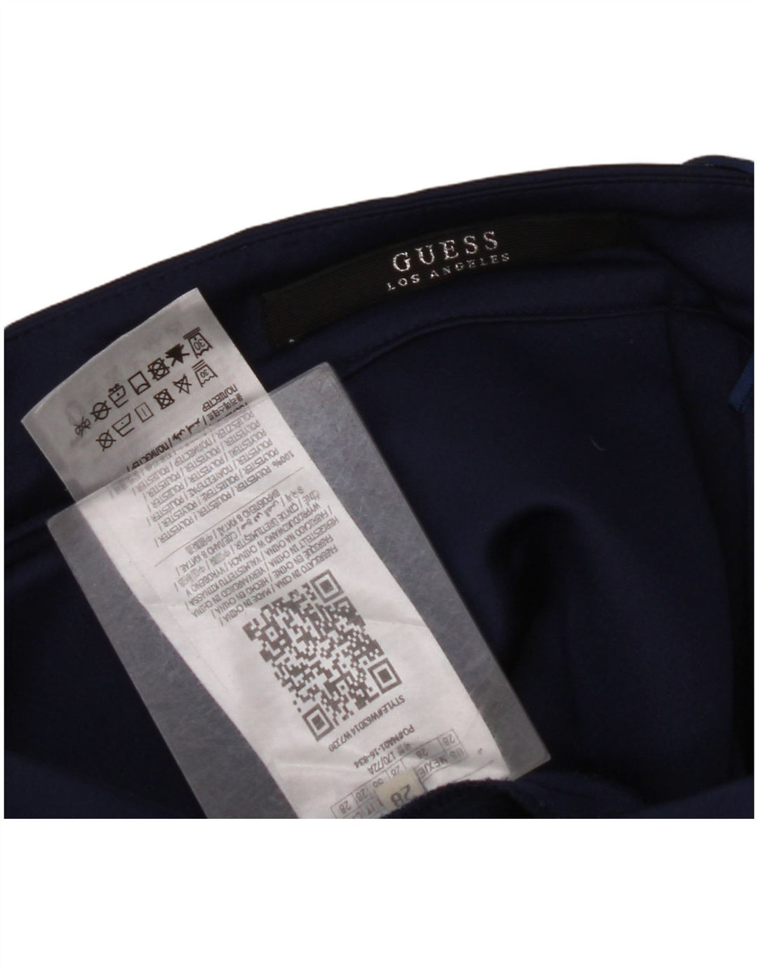 GUESS Jupe trapèze W28 pour femme en polyester bleu marine moyen