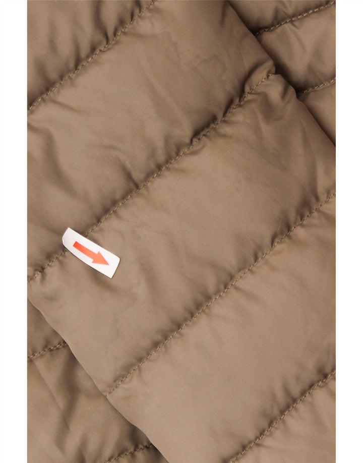 Tommy Hilfiger Manteau rembourré à capuche pour femme UK 14 Polyester beige moyen