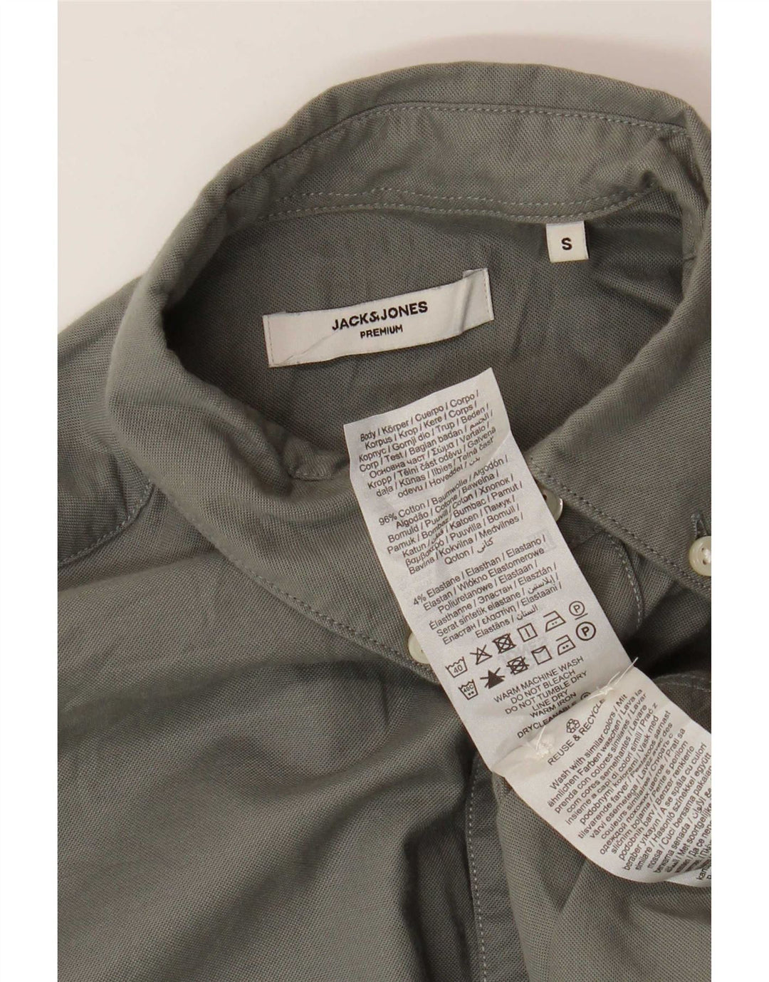 Jack & Jones Chemise Homme Petit Gris Coton