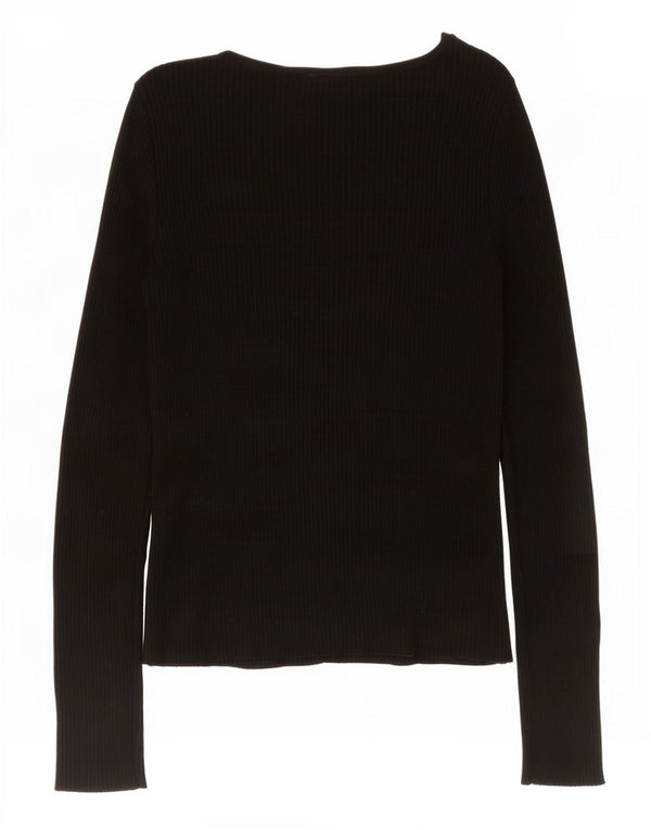 Marks & Spencer Haut à manches longues pour femme UK 8 Small Noir Viscose