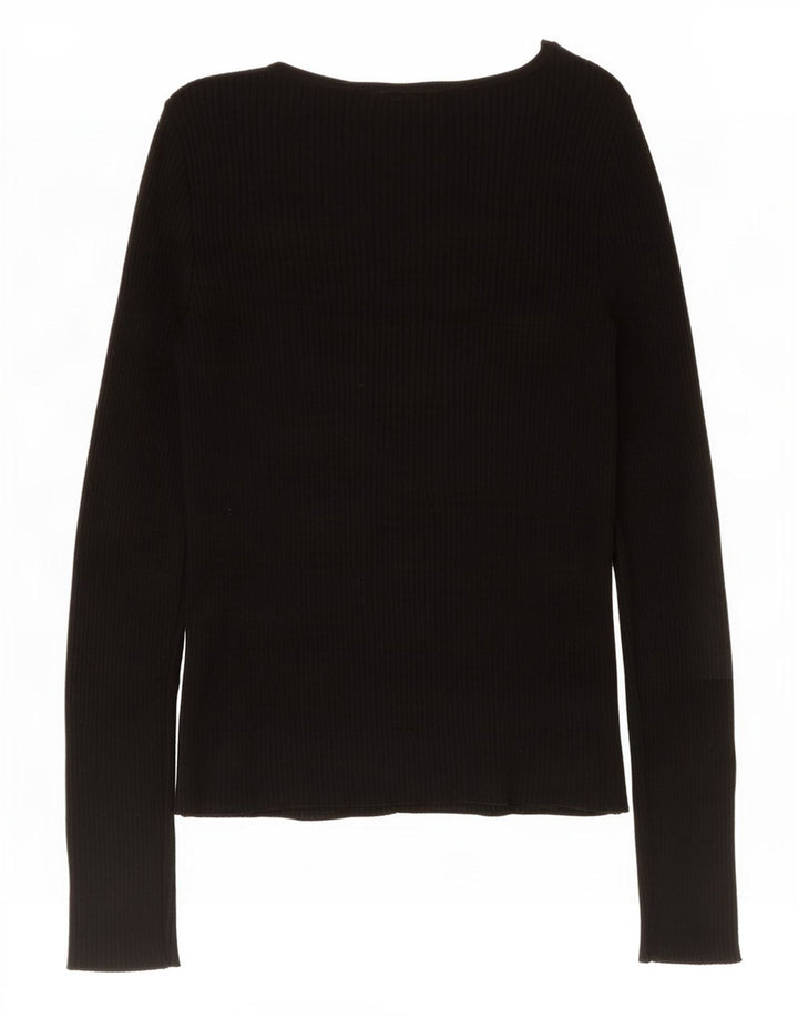 Marks & Spencer Haut à manches longues pour femme UK 8 Small Noir Viscose