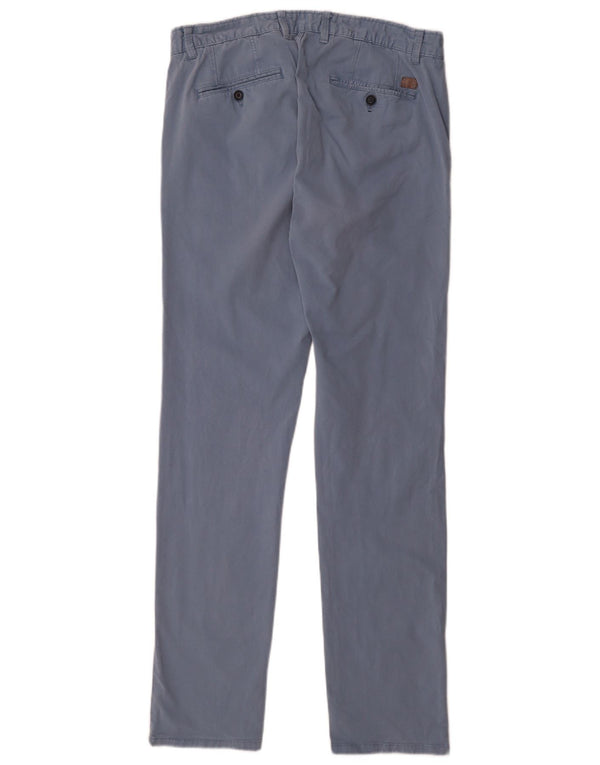 Zara Pantalon Chino Slim Homme EU 44 Large W34 L33 Bleu