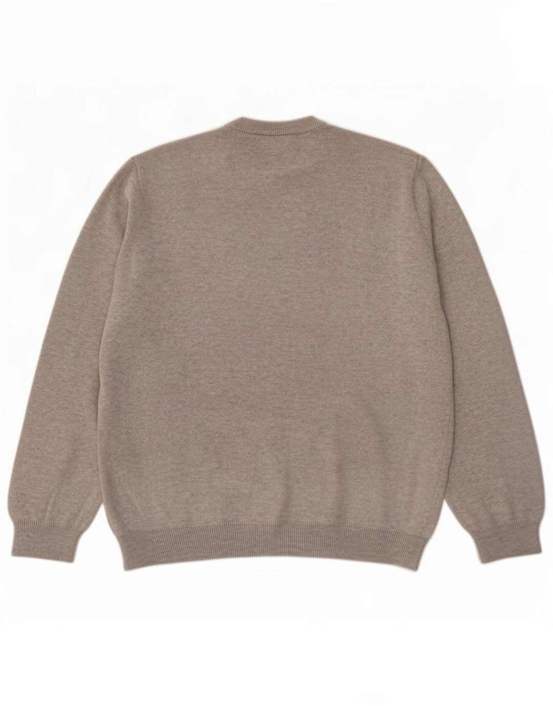 Marks & Spencer Pull col V pour homme en coton moucheté gris Taille L