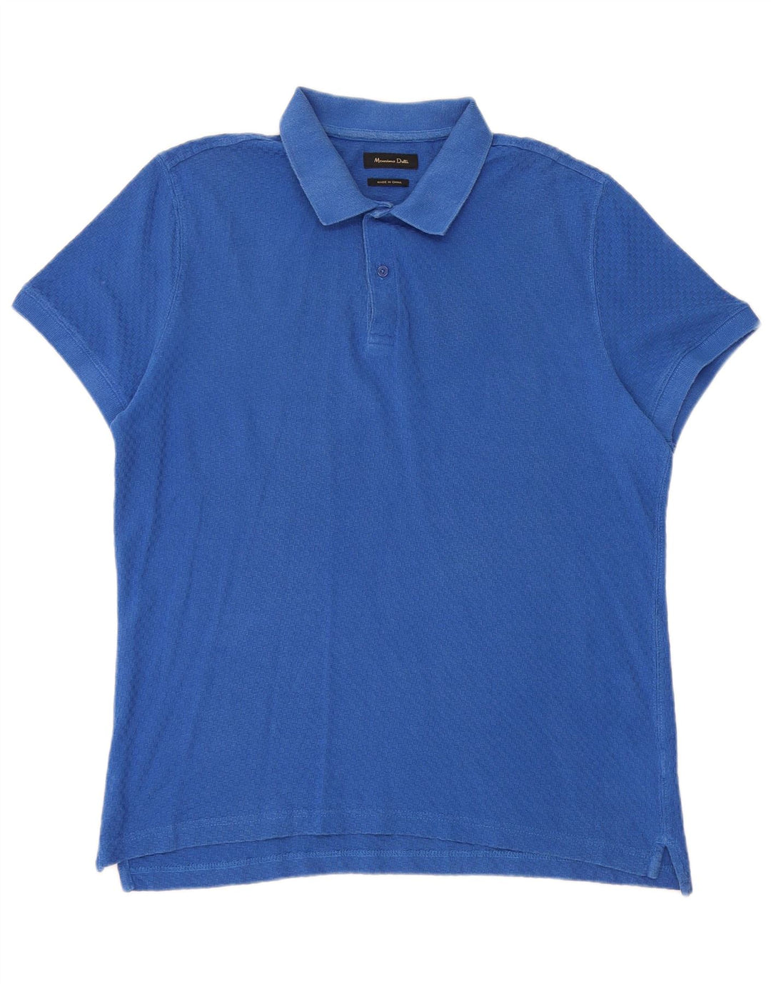 Massimo Dutti Polo Homme Grand Bleu Coton