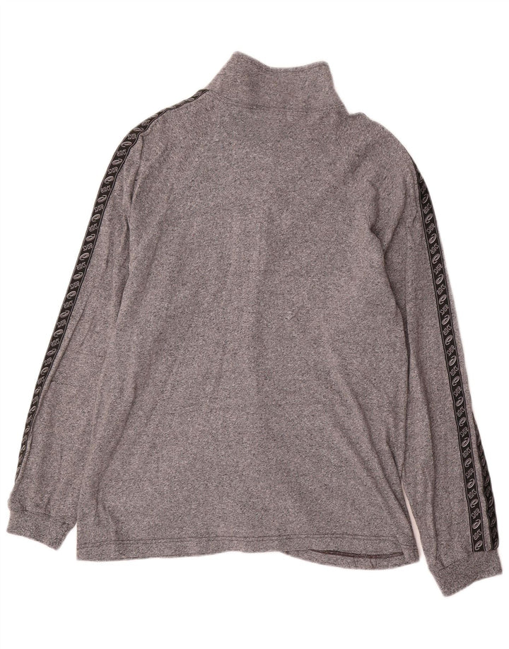 Asics Veste de Survêtement Graphique Homme XL Gris Moucheté Coton