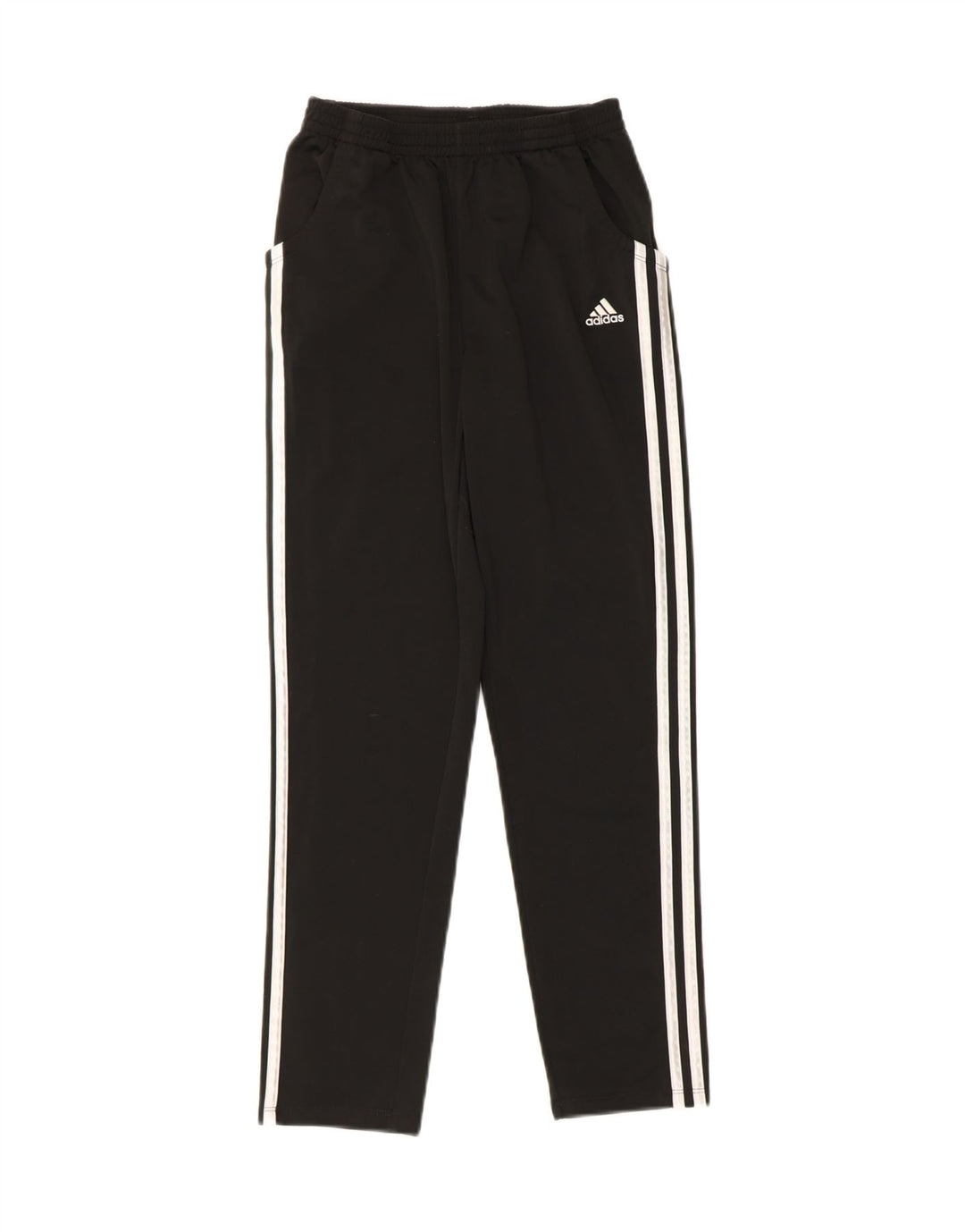 ADIDAS Boys Tracksuit Trousers 13-14 Years Large Black Polyester Vintage Adidas and Second-Hand Adidas from Messina Hembry 