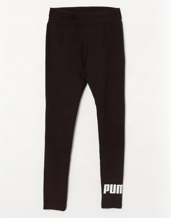 Puma Leggings graphiques pour femmes UK 10 petit coton noir
