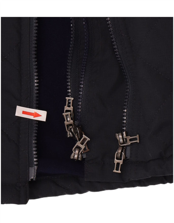 Superdry Veste matelassée pour hommes UK 38 Medium Navy Blue Nylon