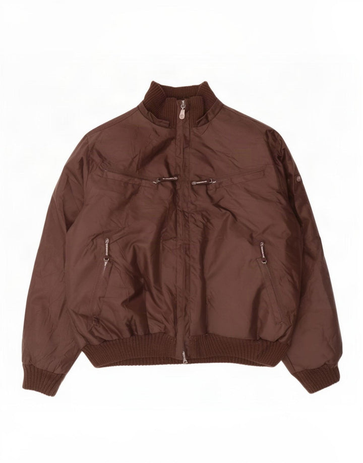 veste rembourrée homme vintage UK 42 XL Polyester Marron