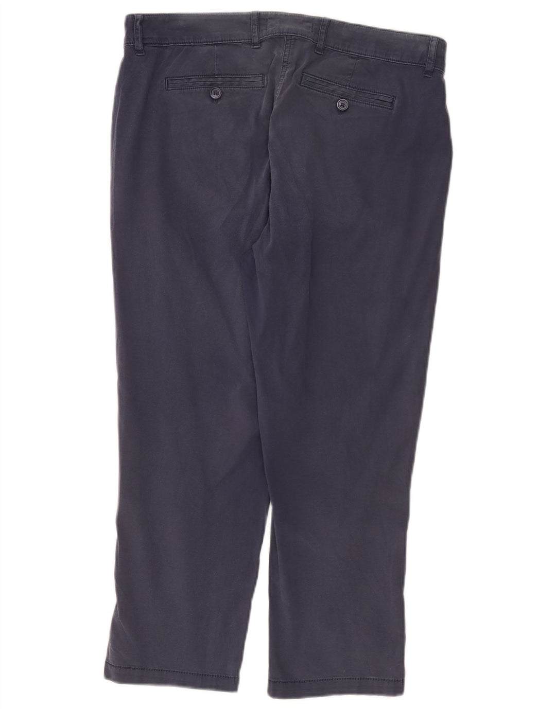 Marks & Spencer Pantalon court pour femme UK 12 Medium W32 L24 Bleu marine