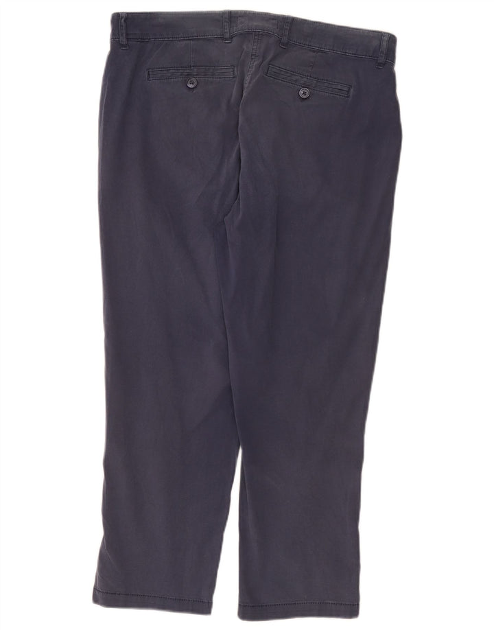 Marks & Spencer Pantalon court pour femme UK 12 Medium W32 L24 Bleu marine