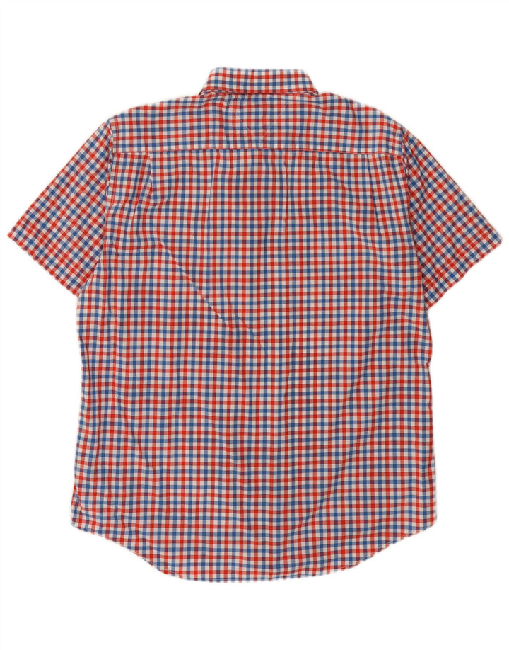 Tommy Hilfiger Chemise à manches courtes XL en coton à carreaux multicolores pour homme
