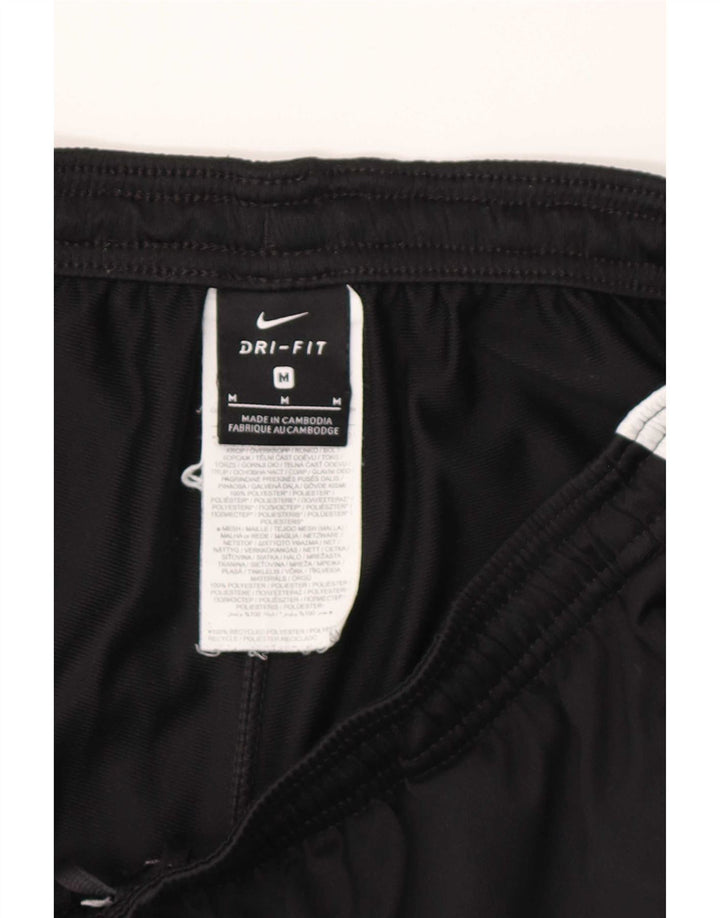 Nike Pantalon de survêtement pour femme UK 12 Polyester rayé noir moyen