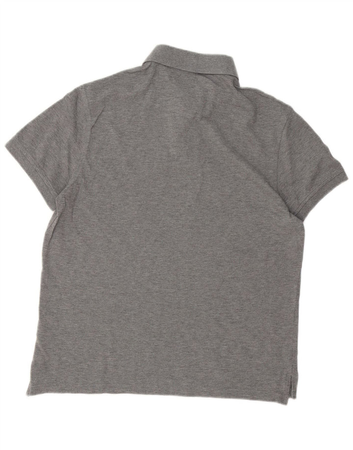 Tommy Hilfiger Polo Homme Gris Moyen Coton