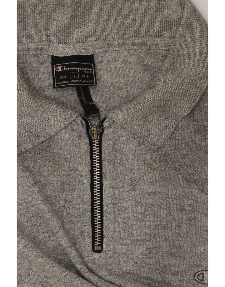 Champion Polo Homme Grand Gris Moucheté