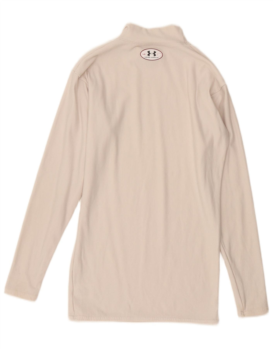 Under Armour Cold Gear Top à manches longues pour femme en nylon blanc cassé
