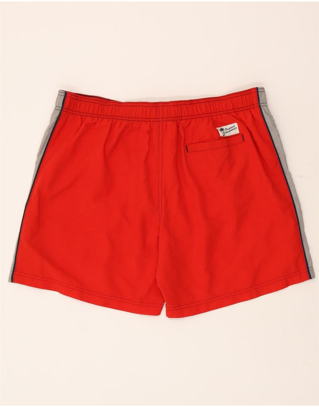 Marks & Spencer Short de Bain Homme XL Rouge Colorblock Polyester
