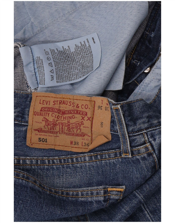 Levi's Jean Droit 501 Homme Bleu W38 L30 Coton