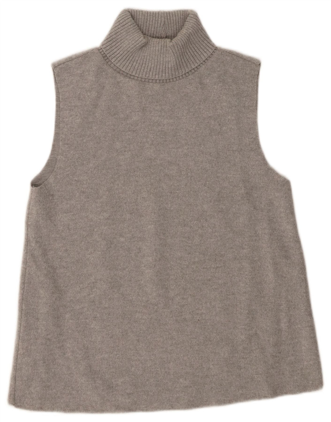 Zara Débardeur à col roulé pour femme UK 12 Gris moyen