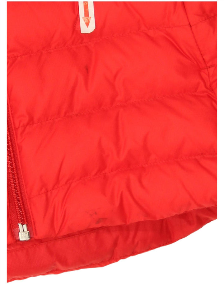 Adidas Veste rembourrée à capuche pour femme UK 8 Small Rouge Polyamide