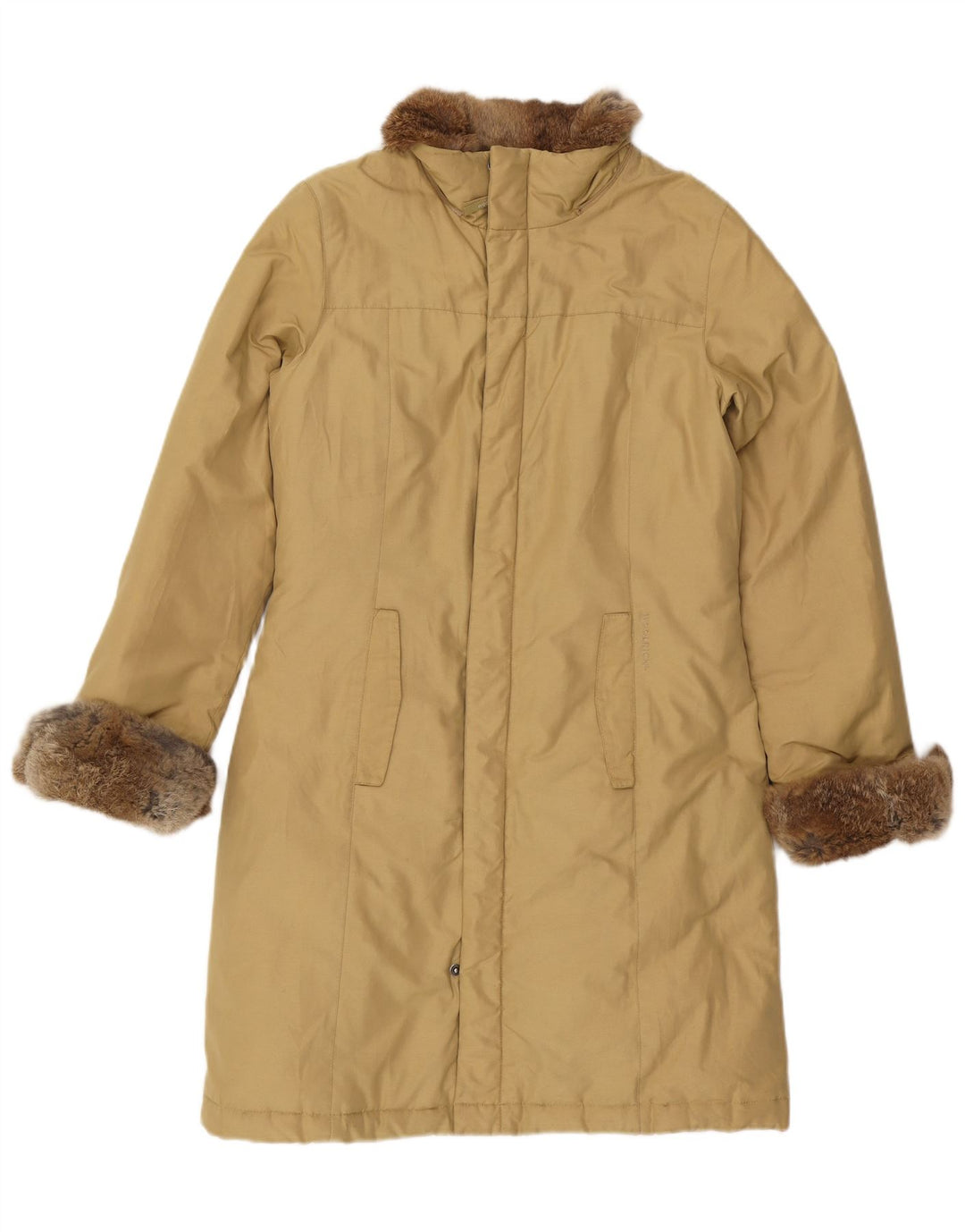 Woolrich Manteau rembourré pour femme UK 44 Coton beige moyen