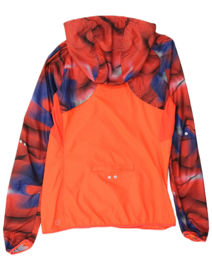 Puma Veste de survêtement à capuche pour femme UK 10 Small Multicolore Géométrique