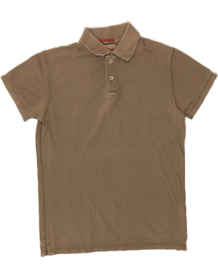 SCOTCH & SODA Mens Polo Shirt Medium Beige Cotton Vintage Scotch & Soda and Second-Hand Scotch & Soda from Messina Hembry 