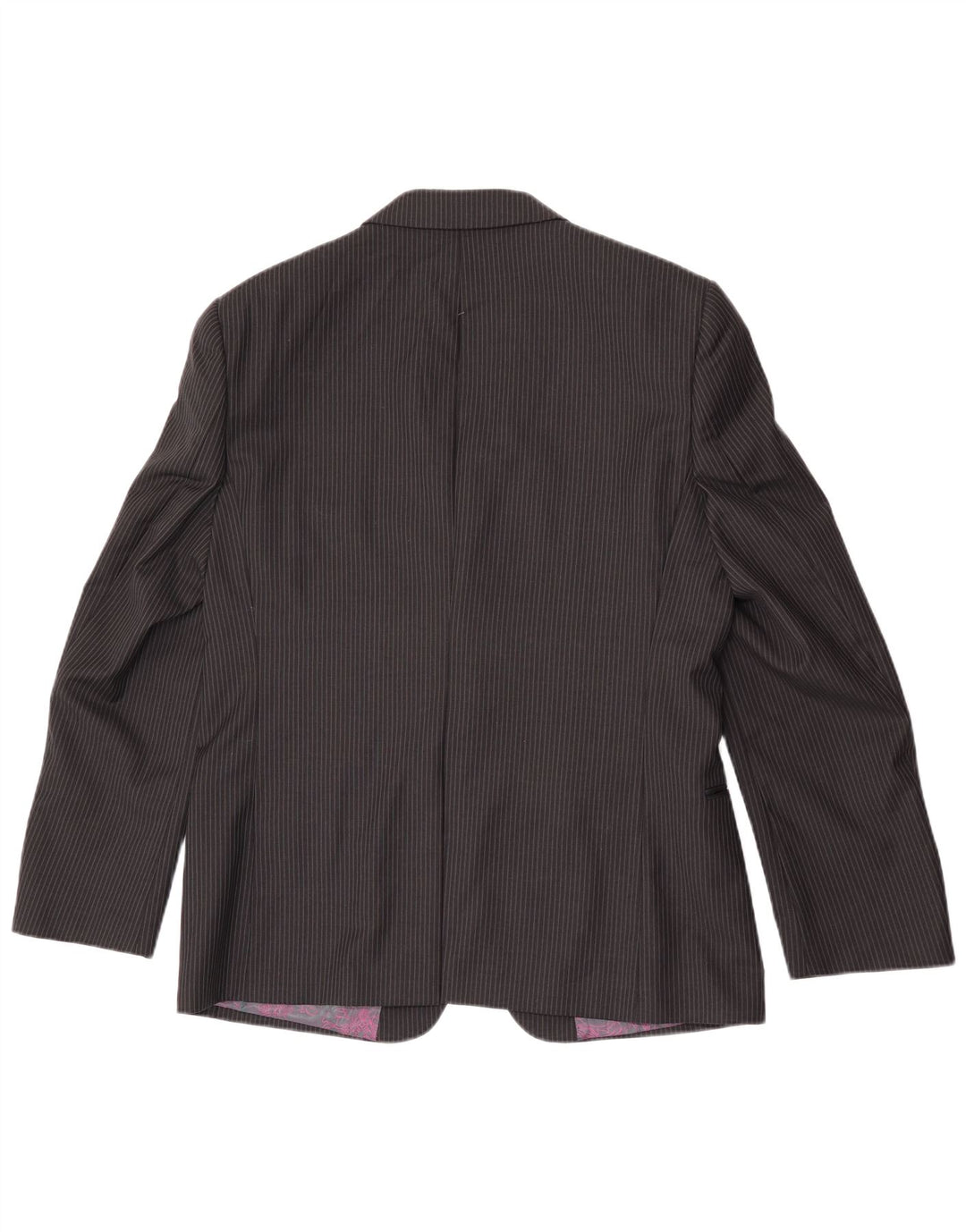 Ted Baker Veste blazer à 2 boutons pour homme UK 42 XL en laine à fines rayures noires