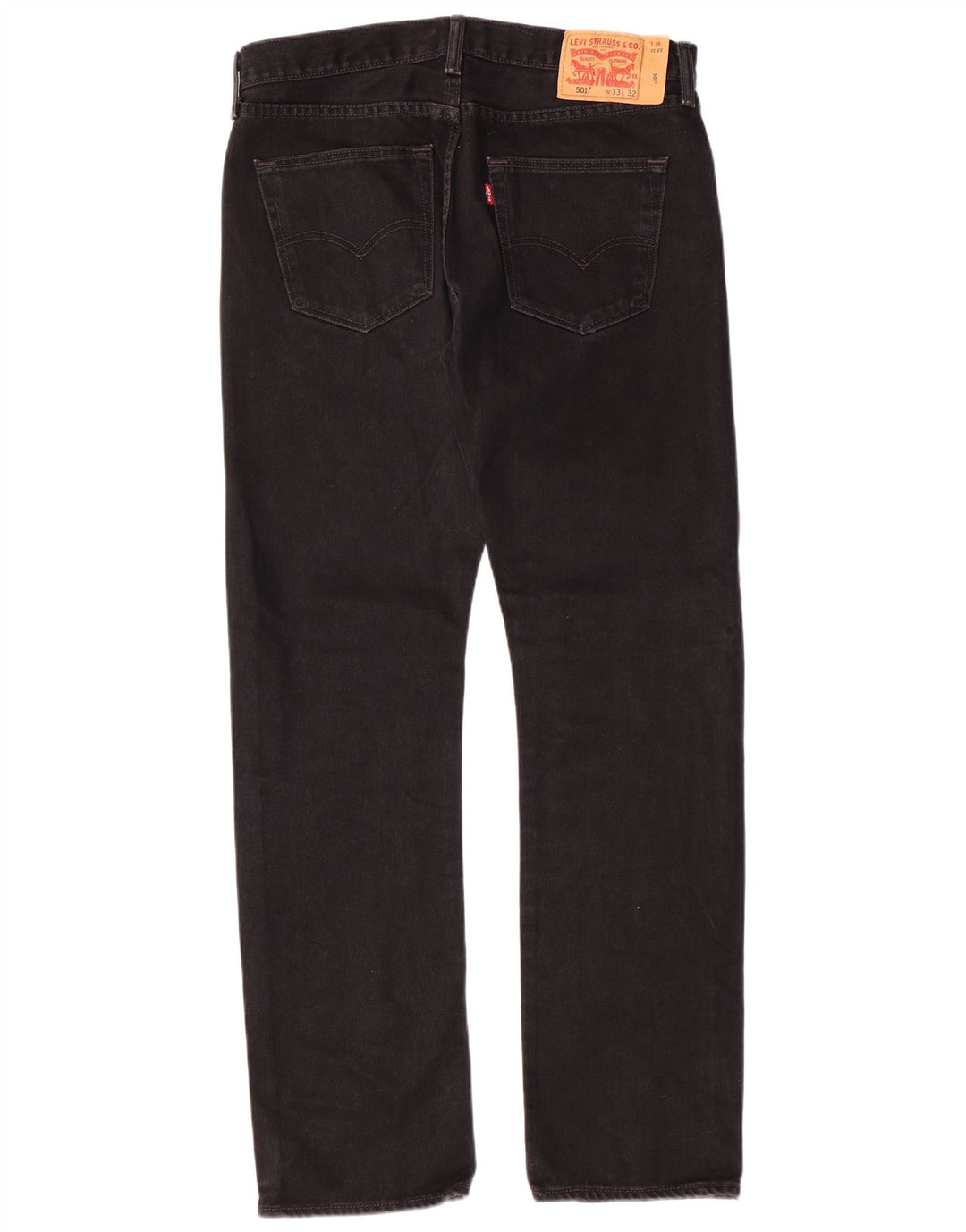 LEVI'S Jean Droit 501 Homme W33 L32 Noir Coton